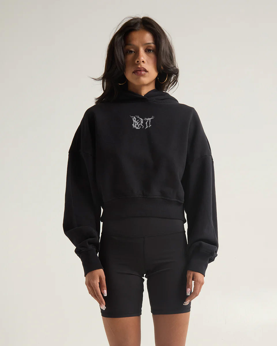DthMetal Ladies Crop Hoodie